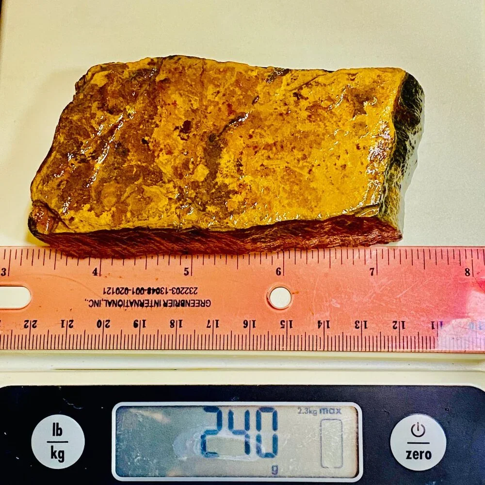 8.5 Oz. Rare Blue Tiger Hawk Eye Raw Rough Stone Crystal Natural Rock Madagascar - Picture 6 of 10